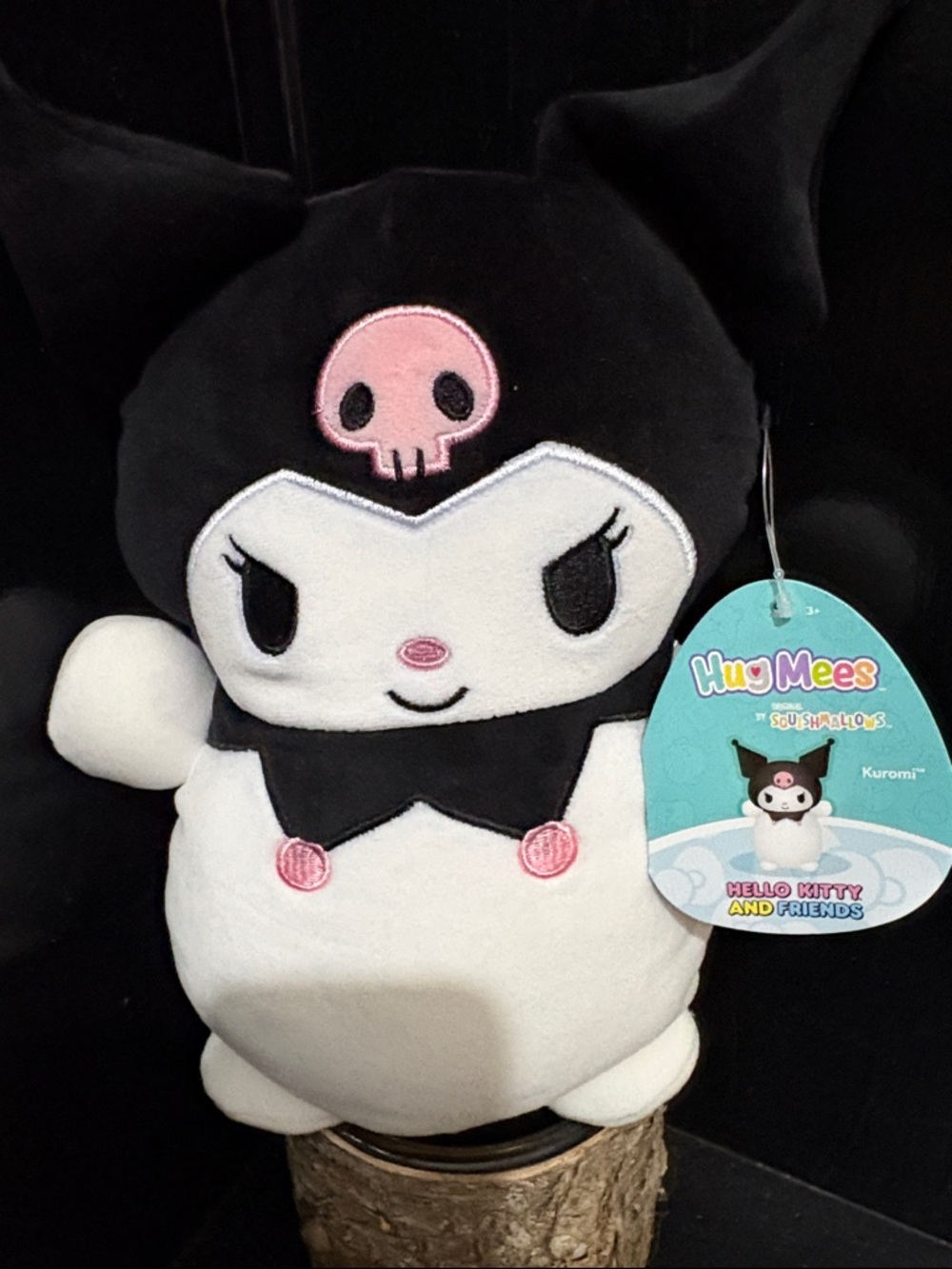 Hello Kitty Kuromi Black, White & Pink Plush - HugMees